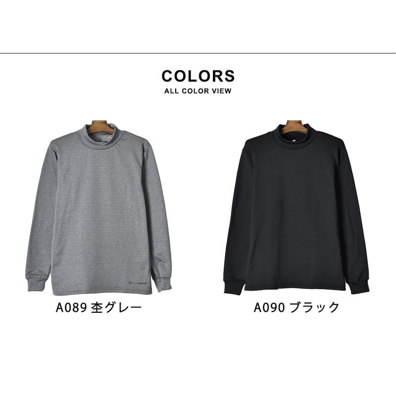 Champion（チャンピオン） Tシャツ 長袖 メンズ ハイネック 裏起毛