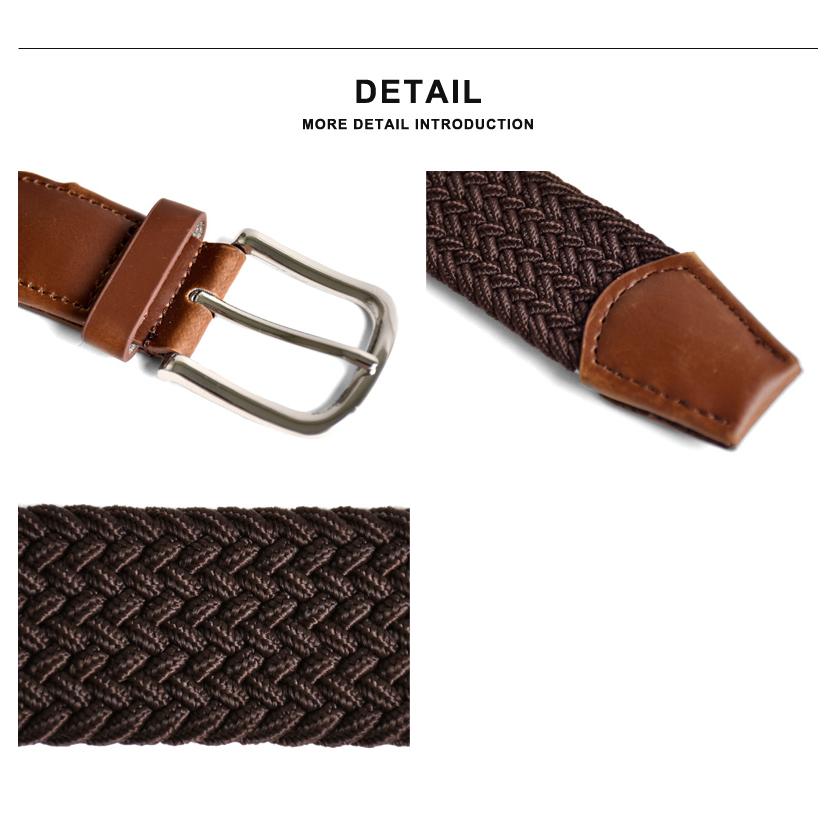 ARONA メッシュベルト メンズ ストレッチ 伸縮 穴開け不要