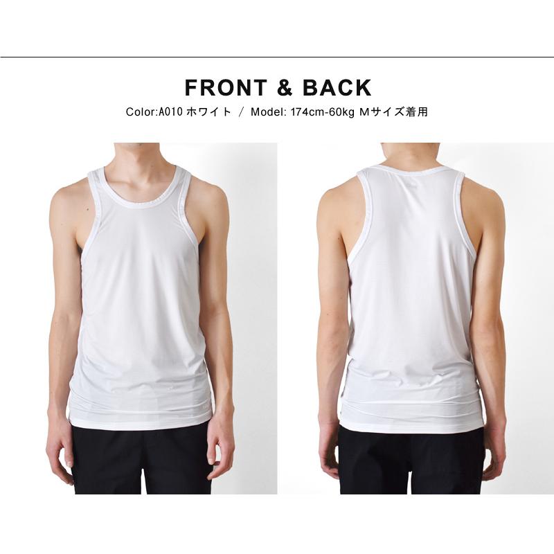 Hanes（ヘインズ） タンクトップ メンズ 接触冷感 速乾 DRY メッシュ
