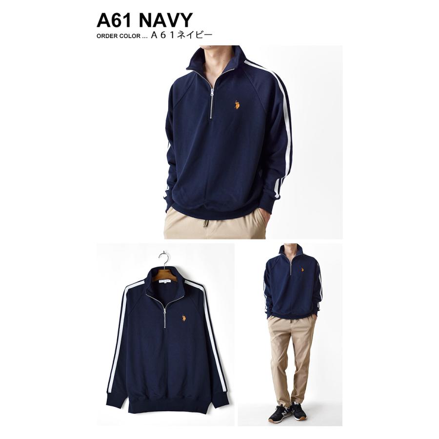 POLO SPORT ハーフジップ トレーナー M ネイビー 中古・古着通販