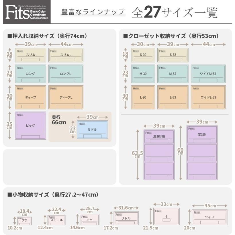 天馬　フィッツケースクローゼット　M-53【お求めやすい2個セット】収納ケースといえばFitsケース　クローゼット収納シリーズ｜arotho-y07｜06