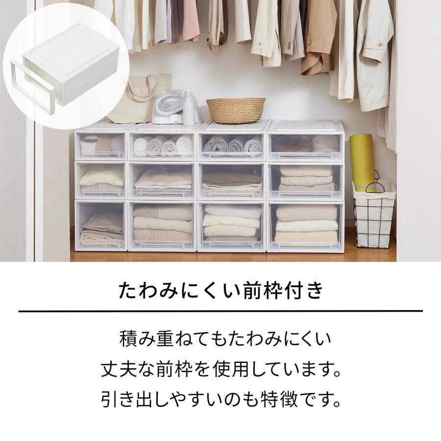 Fits 収納ケース L-53 天馬 4個バラ売り可能 天馬 収納ケース 衣装ケース フィッツケース クローゼット ワイド L-53