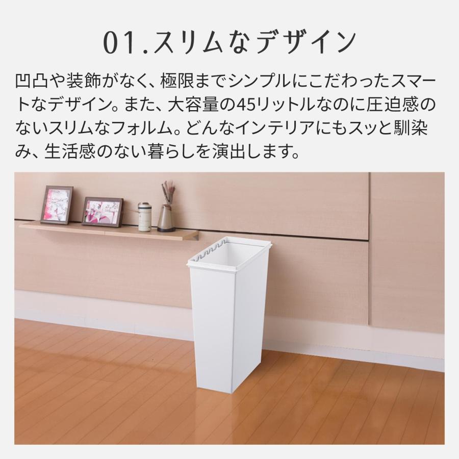 天馬 ホワイトラッシュ スマートペール 45L【本体】 : AROTHOヤフー店