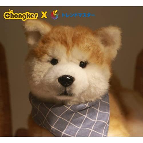 Chongker 柴犬ぬいぐるみリアル 本物そっくり, やさしい手触り