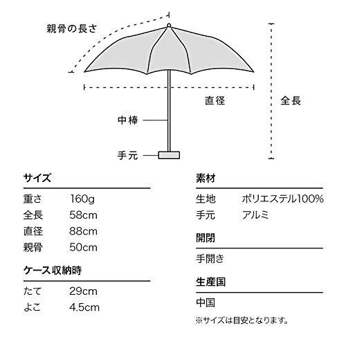 Wpc. 雨傘 ストライプマーガレットmini ブルー 折りたたみ傘 レディース 晴雨兼用 花柄 ナチュラル 通勤 通学 おしゃれ 可愛い 女性 4767-010｜around-store｜06