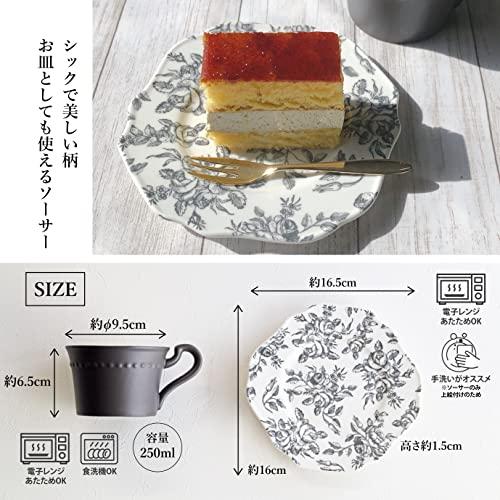 [Dolce duo] コーヒーカップ セット (箱入り) ギフト用 5客 カップ＆ソーサーセット (5客 RU-1404 )｜around-store｜03