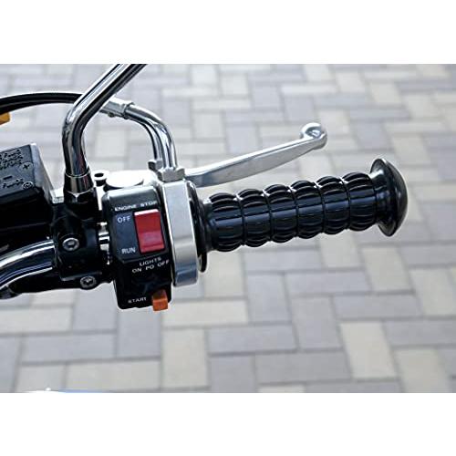 ポッシュ(POSH) バイク用グリップ Z2タイプクラシカルグリップ 22.2mmハンドル用、非貫通タイプ ブラック 010572-BK-10｜around-store｜02