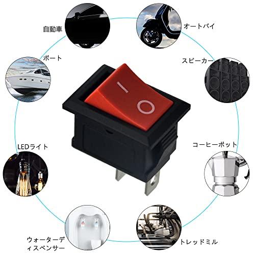 WMYCONGCONG 40個 SPST 2サイズ 2ポジションオン/オフ 2ピン WMYCONGCONG 40個 SPST 2サイズ 2ポジションオン/オフ 2ピン