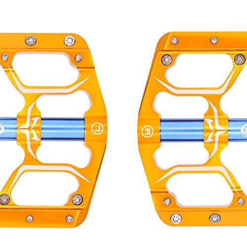 CXWXC 自転車 ペダル フラットペダル トリプルシールドベアリング 9/16インチ アルミ製 滑り止めピン付き ロードバイク/クロスバイク/MTBなど用 左右セット CX-V｜around-store｜06