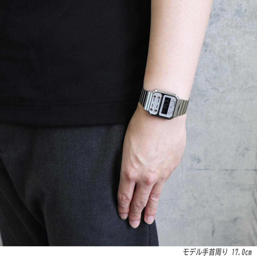 ラッピング無料】CASIO カシオ A100WE-7B エイリアン 復刻版 腕時計