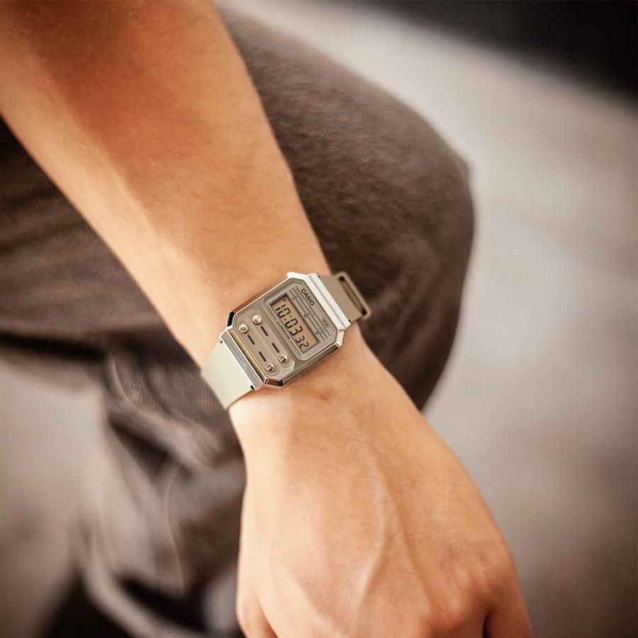 CASIO カシオ Edgy Collection A100WEF-3A A100WEF-8A エイリアン 復刻版 腕時計 くすみカラー オリーブ サンド デジタルウォッチ | CASIO | 06