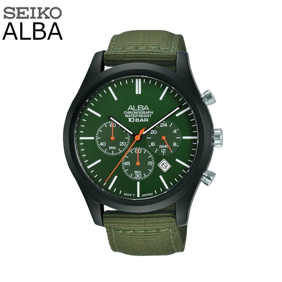 【稼働品】SEIKO　ALBA　AKA　クロノグラフ　セイコー　アルバ ALBA（SEIKO） SEIKO セイコー ALBA アルバ クロノグラフ ミリタリー