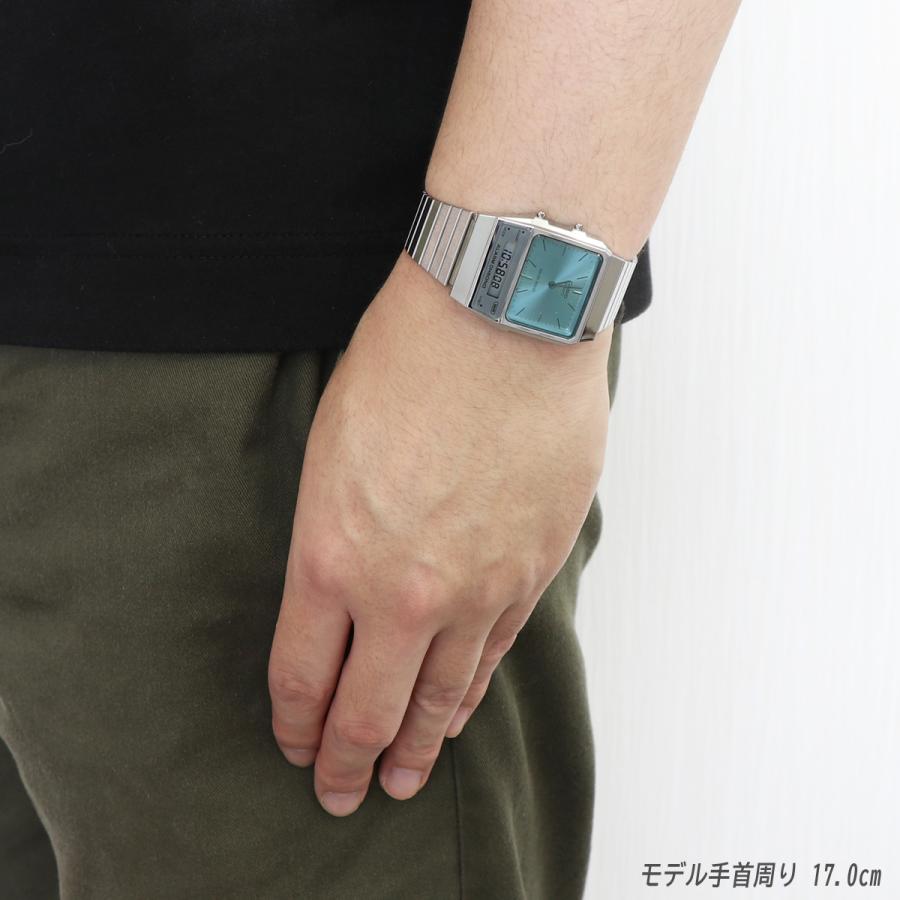 CASIO カシオ アナデジ スタンダード AQ-800EC-2A シルバー アイスブルー 腕時計 アナログ デジタル メンズ レディース  ユニセックス 男性 女性 チープカシオ