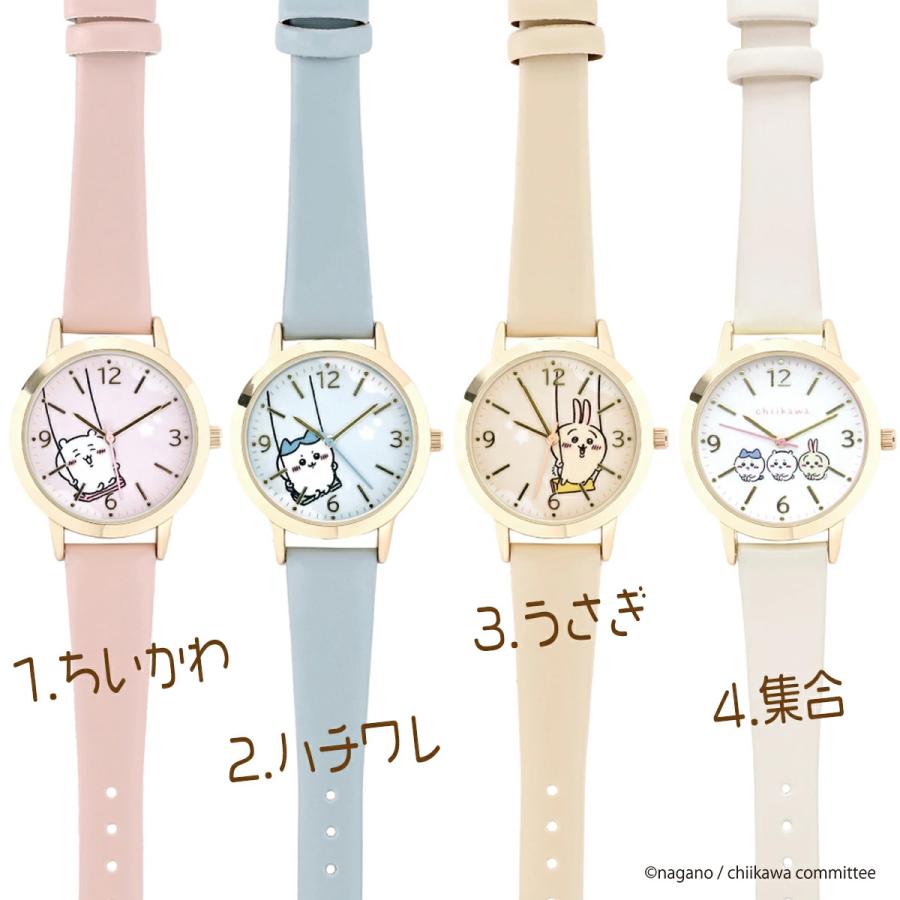 ちいかわ レディース 腕時計 アナログ ウォッチ 革ベルト レザーバンド