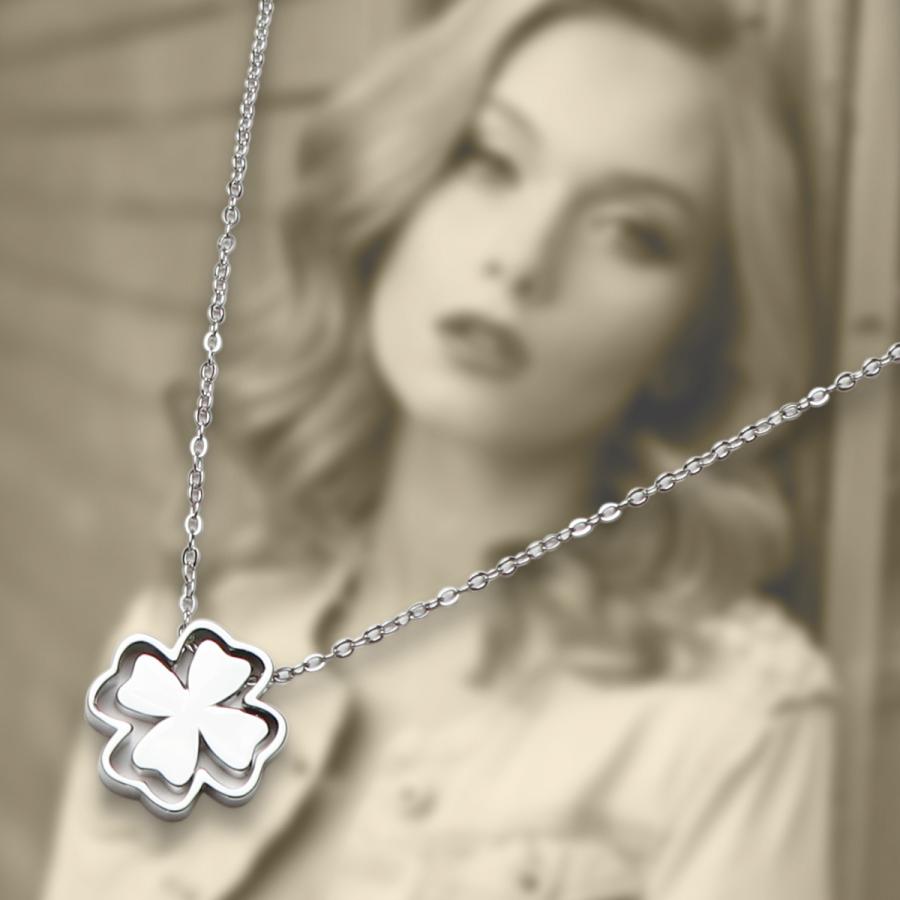 クローバー ネックレス シルバー 925 スターリングシルバー 四つ葉