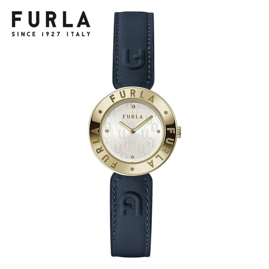 FURLA（フルラ） 腕時計 レディース ネイビー 紺色 イエローゴールド