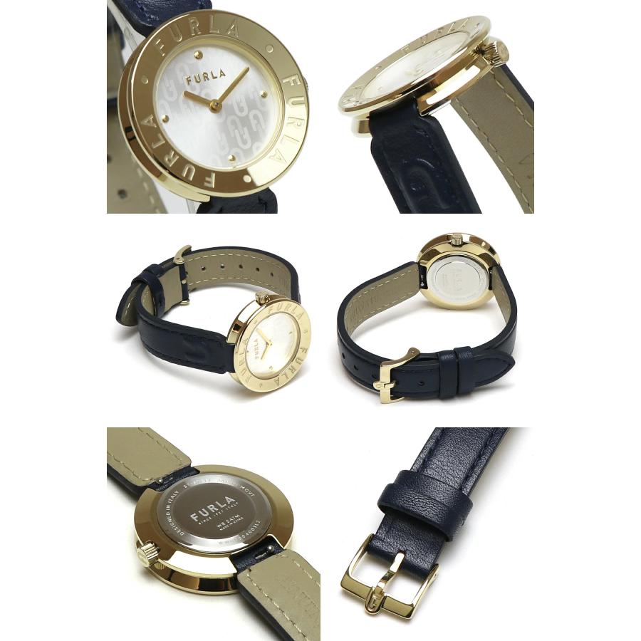 FURLA（フルラ） 腕時計 レディース ネイビー 紺色 イエローゴールド