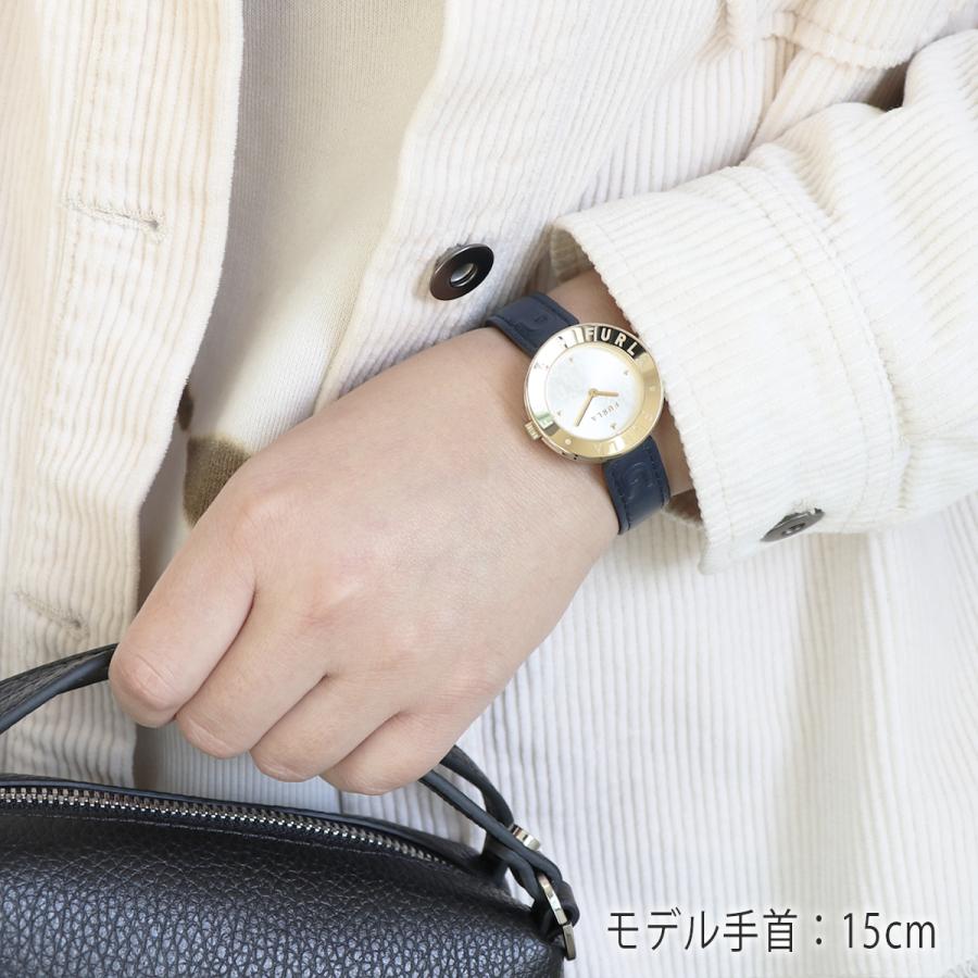 FURLA（フルラ） 腕時計 レディース ネイビー 紺色 イエローゴールド