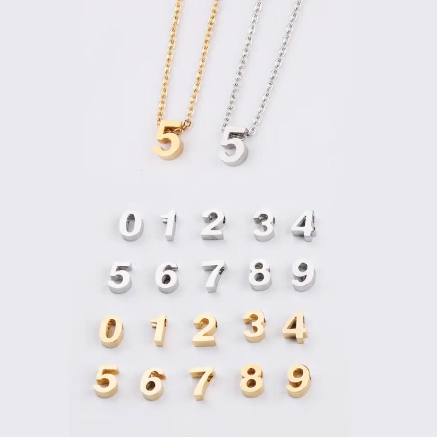 ナンバー ペンダントトップ 数字 0 1 2 3 4 5 6 7 8 9 チャーム