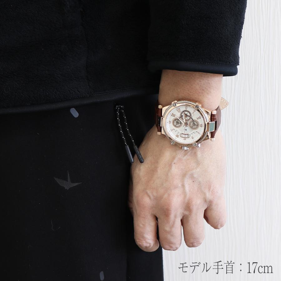 サルバトーレマーラ クロノグラフ 腕時計 Salvatore Marra SM18102 クロノ ストップウォッチ 多針 アナログ ビジネス 日付 カレンダー レザーベルト 革 男性の画像