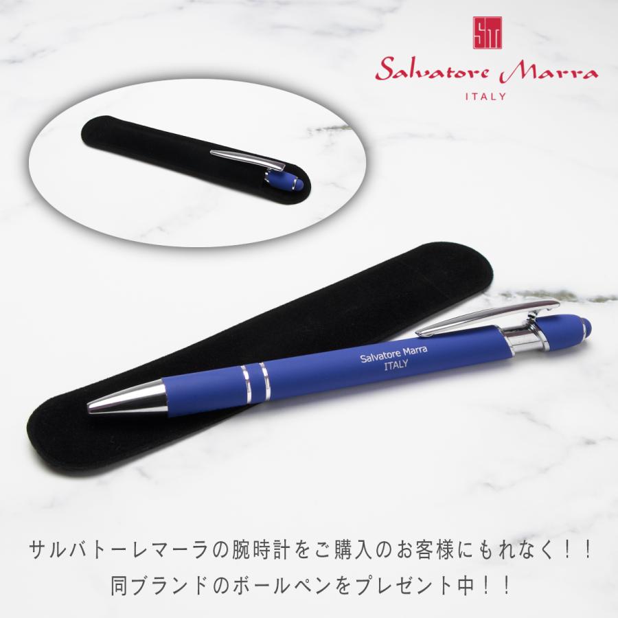サルバトーレマーラ クロノグラフ 腕時計 Salvatore Marra SM18102 クロノ ストップウォッチ 多針 アナログ ビジネス 日付 カレンダー レザーベルト 革 男性の画像