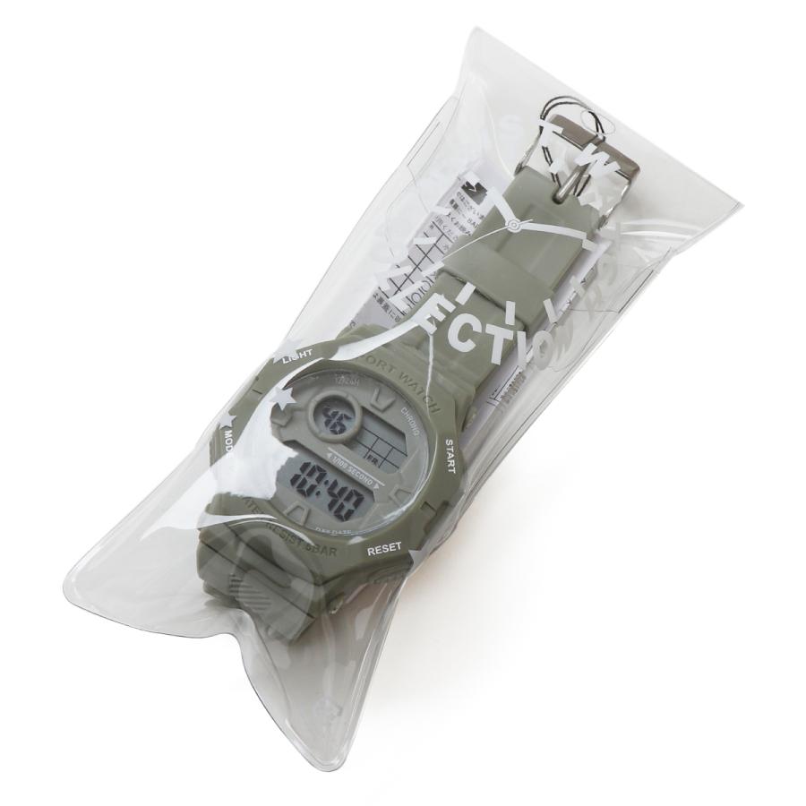 ビッグフェイス スポーツウォッチ デジタル ホワイト ベージュ カーキ ブラック レディース メンズ 腕時計 ラバー スポーティ ウォッチ ビッグ 大きめ 大きい |  | 03