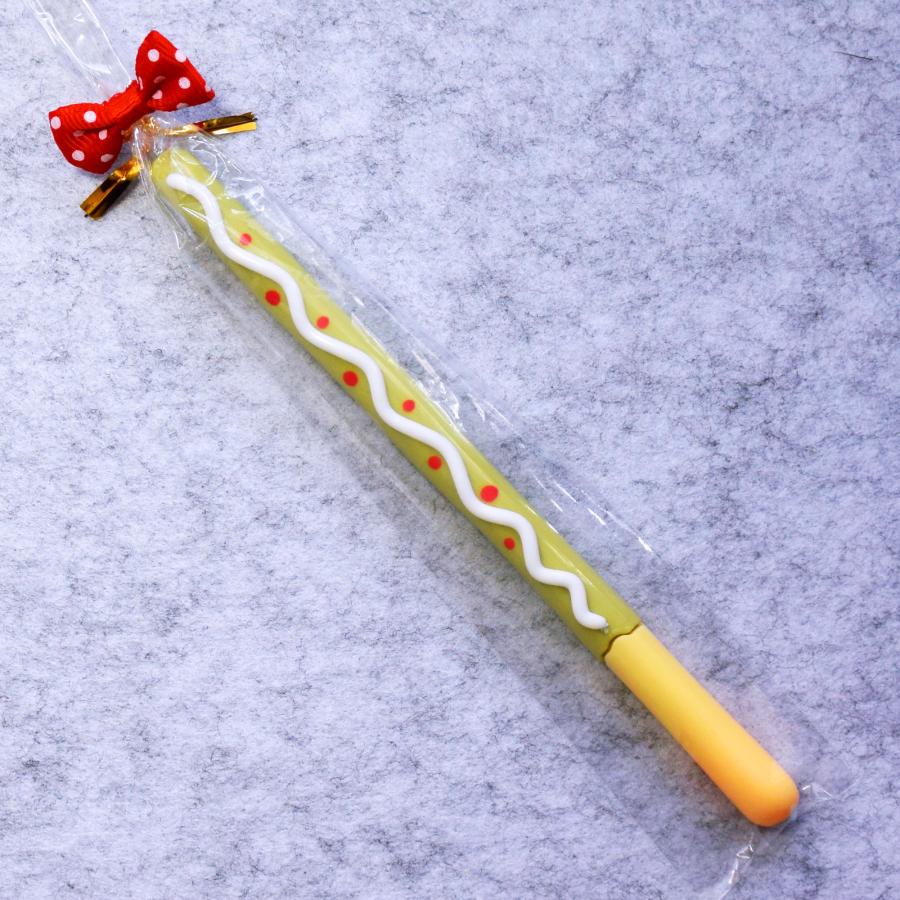4本セット チョコがけプレッツェルのようなボールペン。 プチギフト