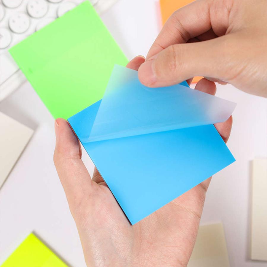 6色6冊セット-トレーシングペーパーの付箋。貼ってなぞるだけで絵や