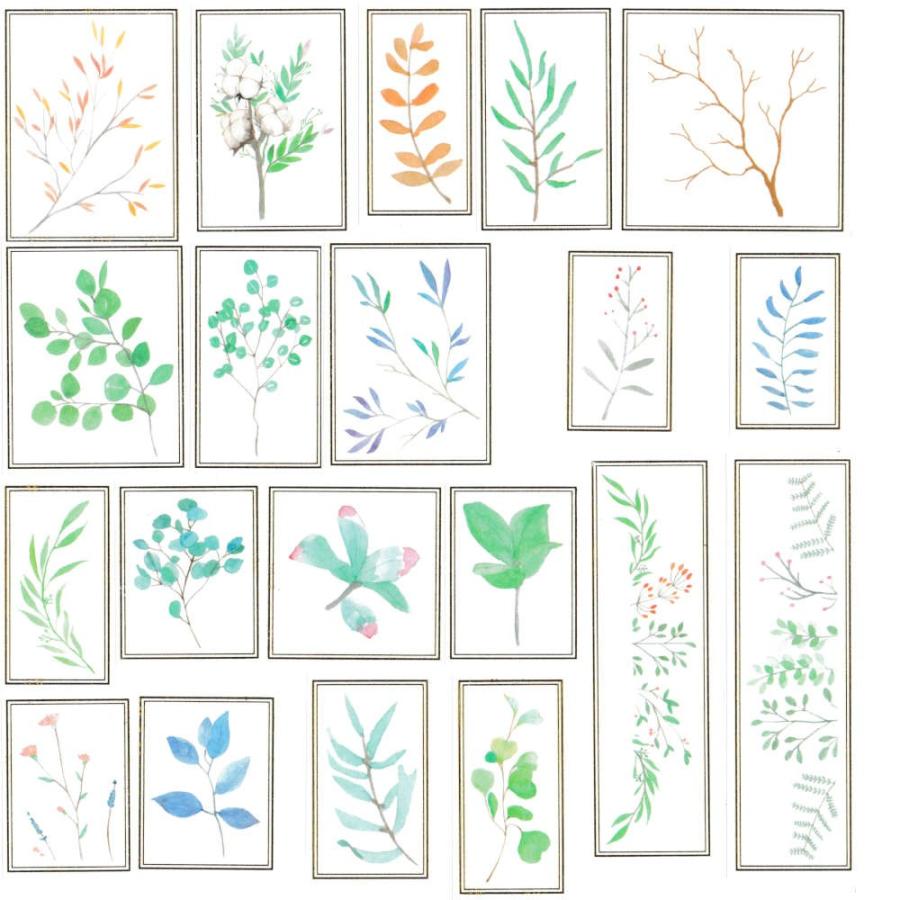 お試し 鮮やかな水彩タッチも映える和紙シール2 1枚 金箔のアクセントも デコレーション 装飾 かわいい きれい おしゃれ ファンシー 映え Arp 5199t Arpacker 通販 Yahoo ショッピング