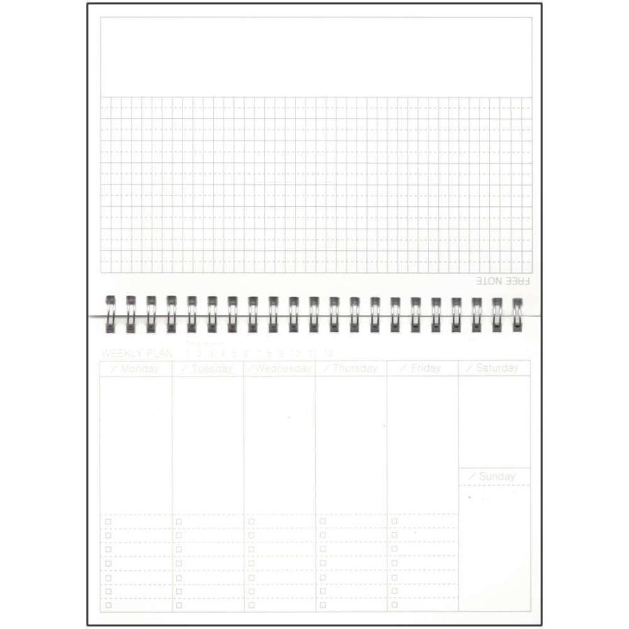 月・週・日の3冊セット A5サイズのプランニング用ノート。マネージャ向け。 クール かっこいい 仕事 ビジネス オフィス プロマネ ワーママ |  | 03