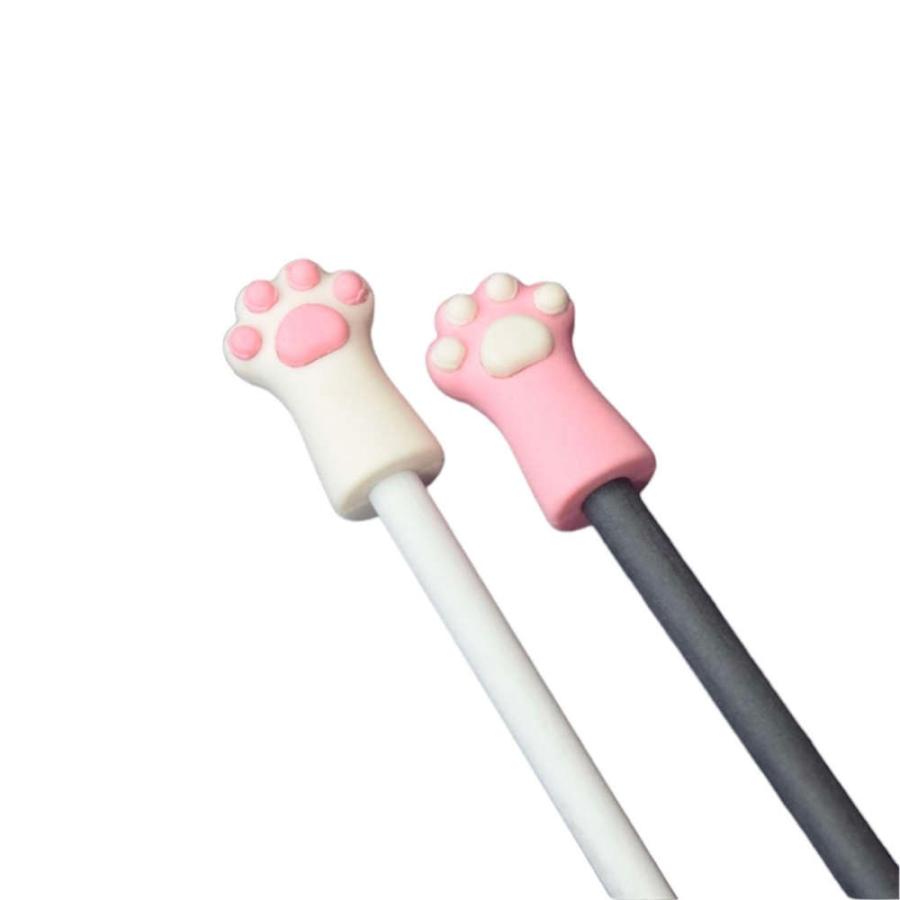7点SET】ころんとしたネコの手がかわいい鉛筆キャップと消しゴム