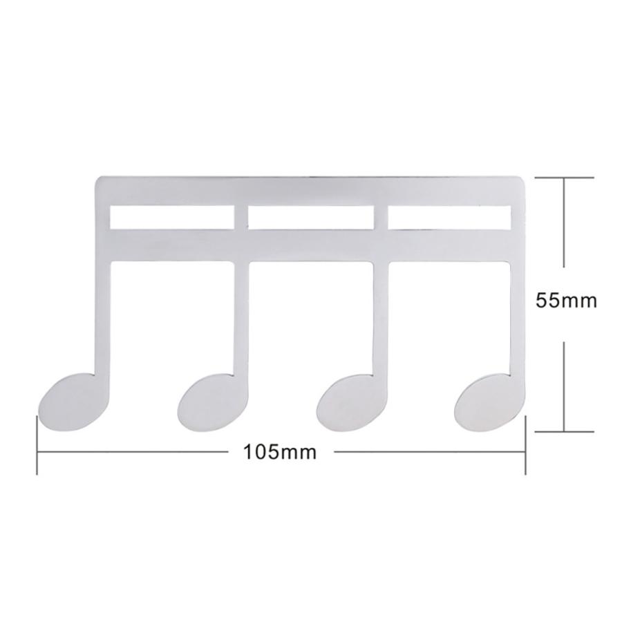 十六分音符が楽譜をしっかりホールド。スマートなページオープナー