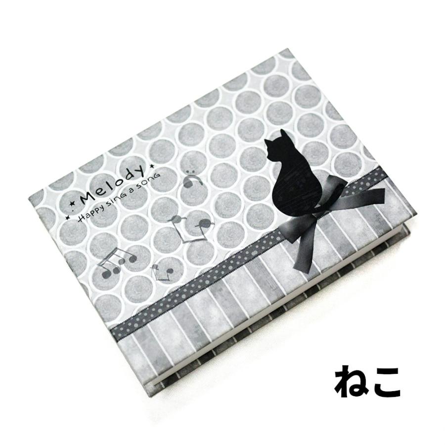 音符と猫柄のおしゃれメモ付箋。ピアノ発表会の記念品に最適。 メモ
