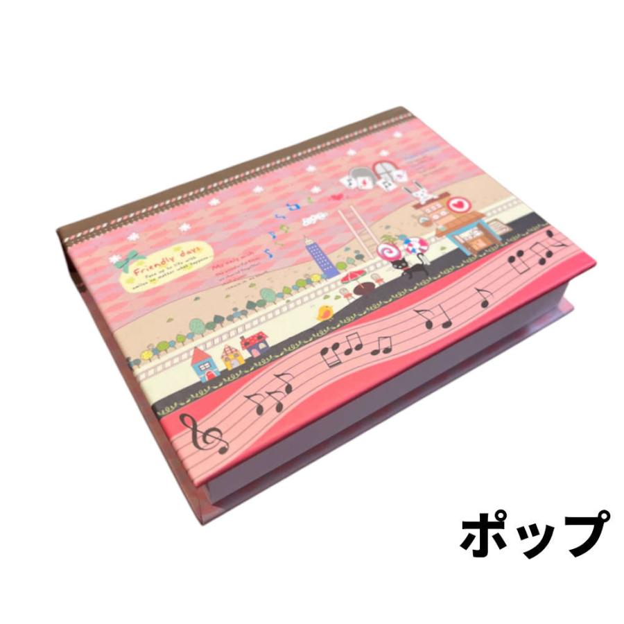 音符と猫柄のおしゃれメモ付箋。ピアノ発表会の記念品に最適。 メモ