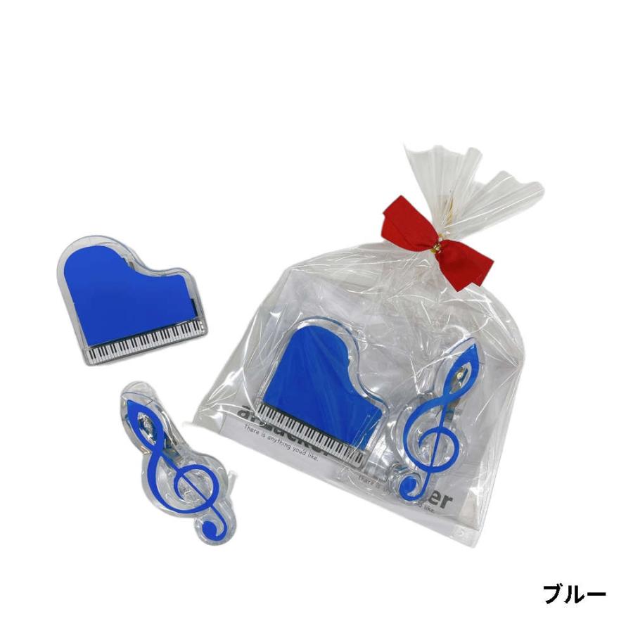 ギフトに音符クリップセット。マグネット付きだから譜面も貼って