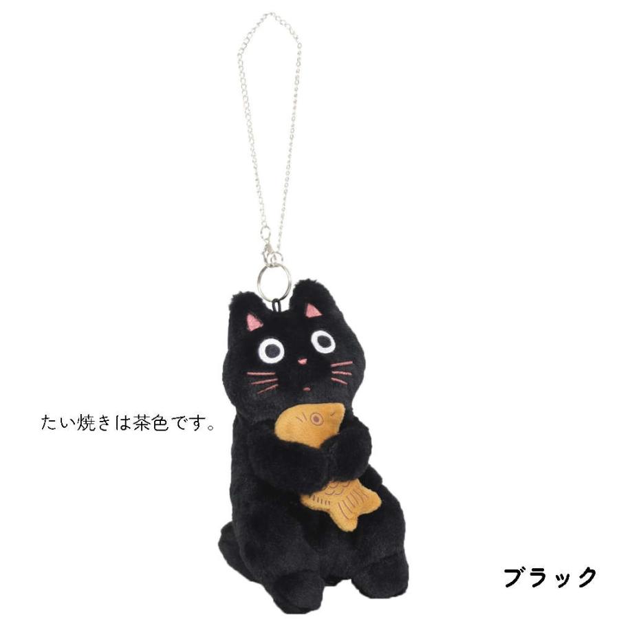 鍵が迷子にならないリール付キーケース。ねこのバッグチャームとしてもかわいい ポーチ ネコ キーホルダー 可愛い 収納 めでたま ランドセル キーリング |  | 02
