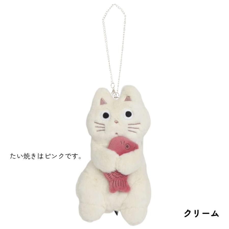 鍵が迷子にならないリール付キーケース。ねこのバッグチャームとしてもかわいい ポーチ ネコ キーホルダー 可愛い 収納 めでたま ランドセル キーリング |  | 03