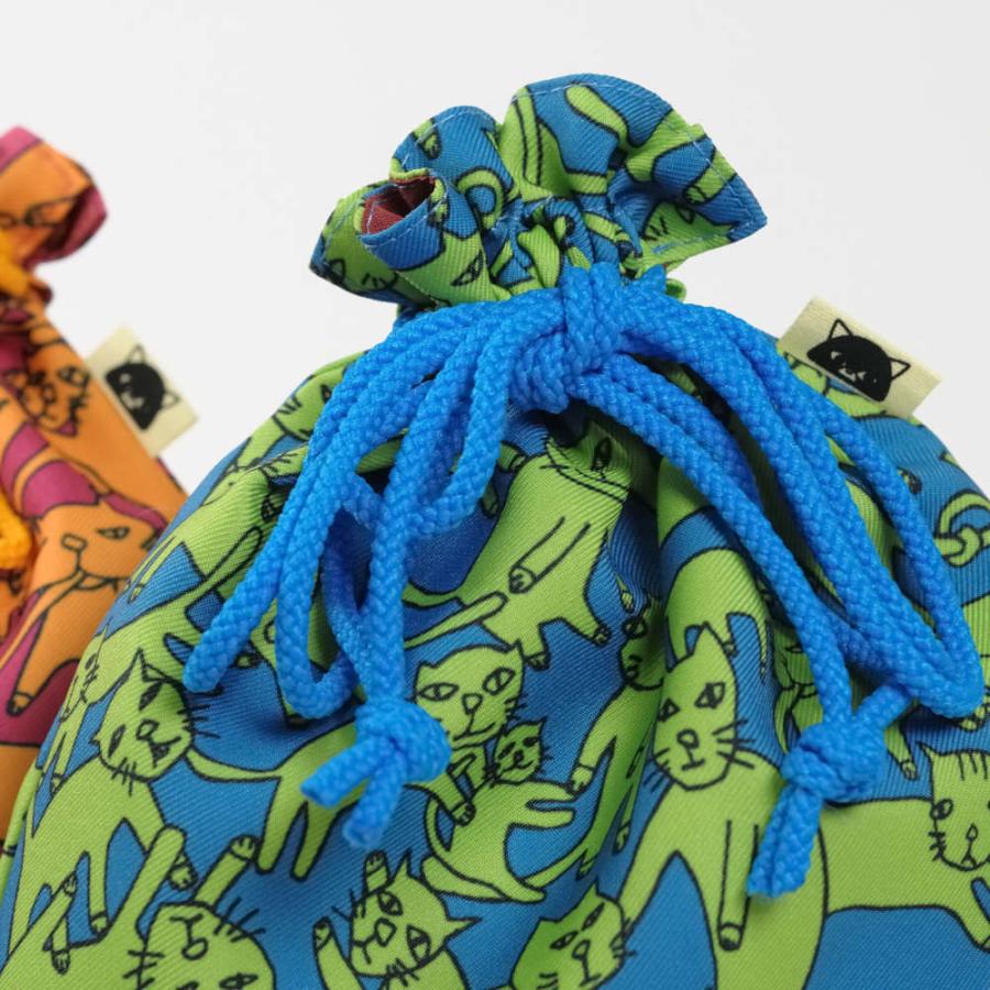 巾着、ペンケース、カード入れとポーチの4点セット。人と被らない個性派デザインで周りと差をつけて。 ねこ 新生活 入園 入学 新生活 収納 整理 プレゼント |  | 04