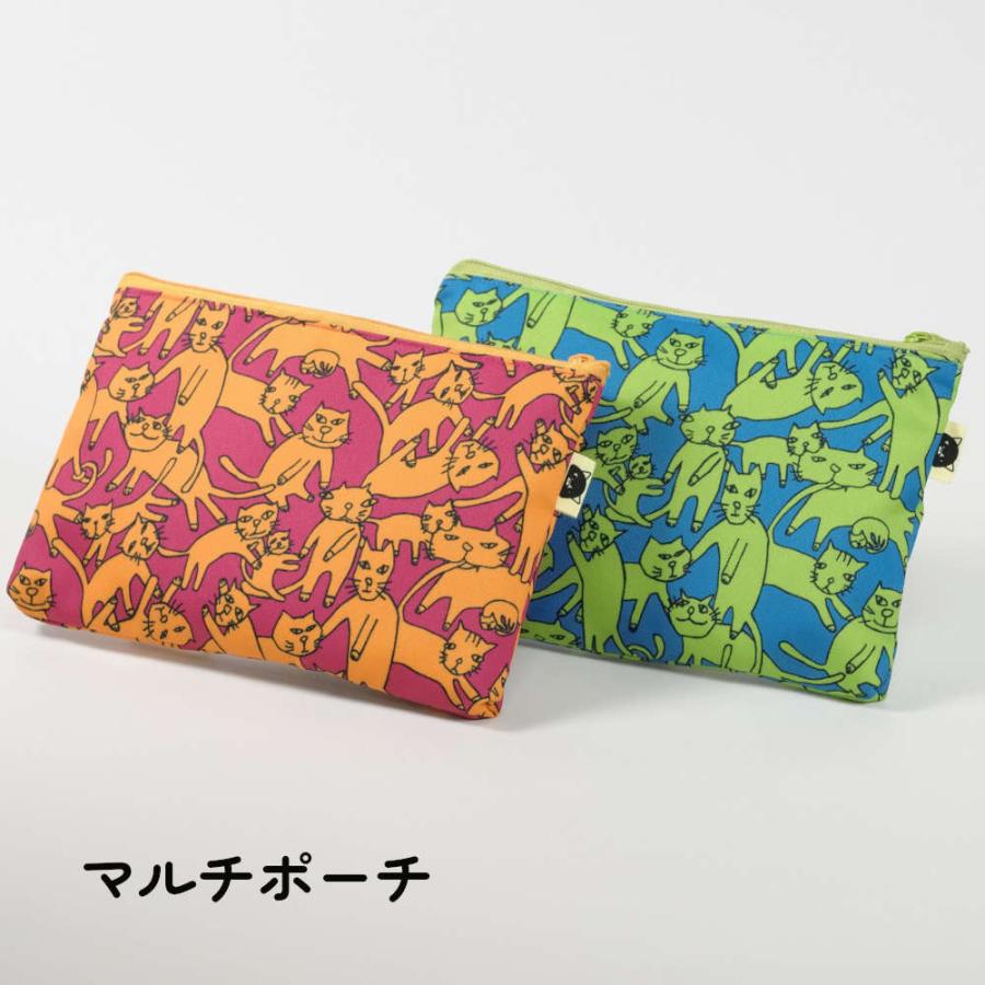 巾着、ペンケース、カード入れとポーチの4点セット。人と被らない個性派デザインで周りと差をつけて。 ねこ 新生活 入園 入学 新生活 収納 整理 プレゼント |  | 05