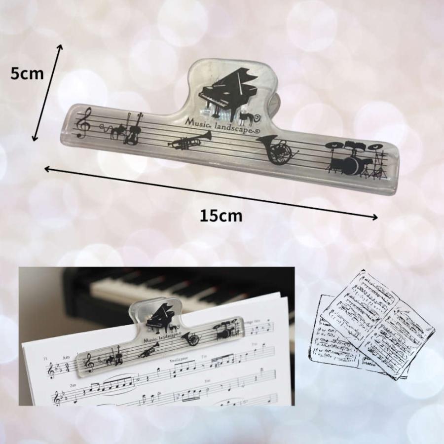 ピアノ発表会記念品に。クリア楽譜クリップと音符文具セット プレゼント 音楽会  プチギフト メモ帳 おしゃれ YOUKOU HOME 個包装  鍵盤 バイオリン |  | 02