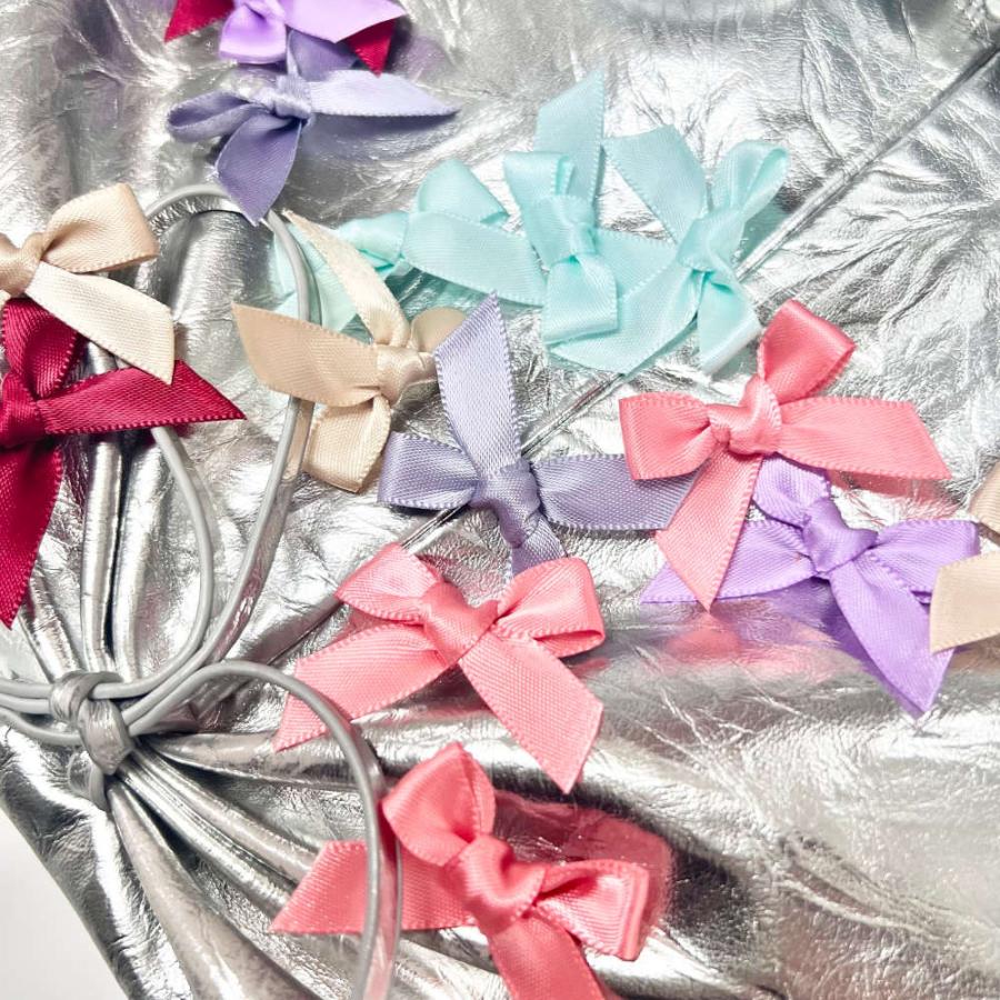 ラッピングやDIYに大活躍のミニリボンパーツ。サテン、オーガンジー