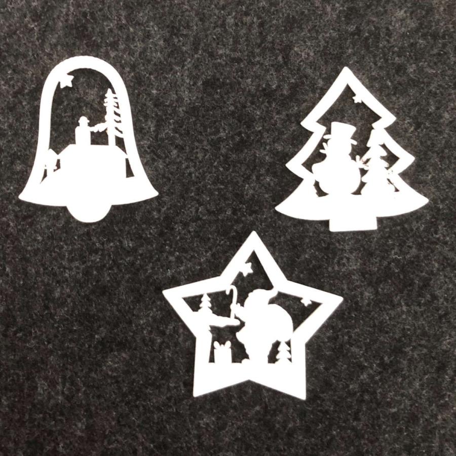 気分が↑でミニーツリーにぴったり。コンパクトな木製クリスマス飾り3種。 サンタクロース  教会  癒し かわいい 木製 ツリー オーナメント |  | 02