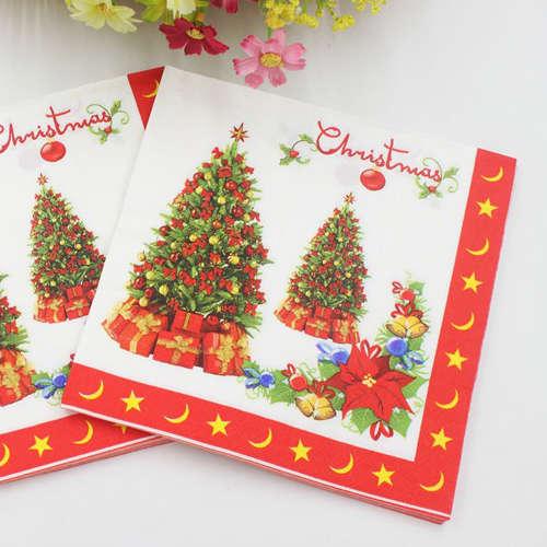 6種30枚:クリスマスの食事を盛り上げる紙ナプキン。ランチでも使える33cm大。ランチのお弁当でも使える33cm大。 クリスマス お弁当 食事 おやつ パーティー | 