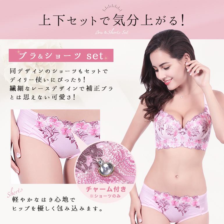 ブラジャー ショーツ セット 脇肉 育乳ブラ 超盛 補正ブラ 盛り 育乳 小胸 谷間 脇高 盛れる ブラ ショーツセット かわいい ブラセット レディース セール |  | 16