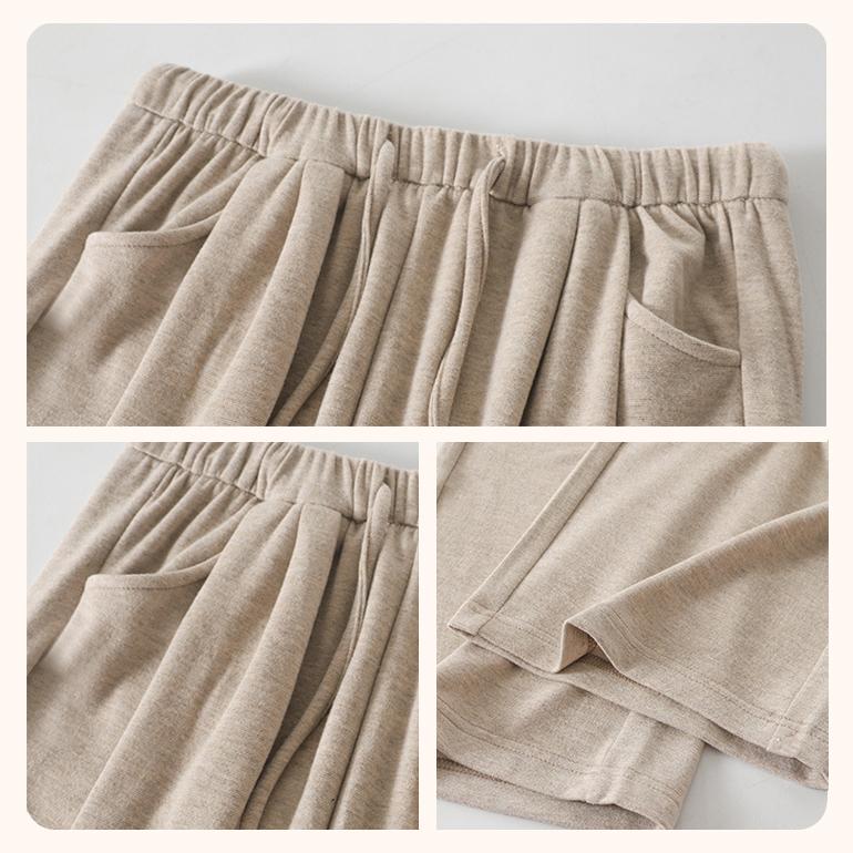 イージーパンツ ワイドパンツ 裏起毛 レディース 秋冬 あったかい もち米パンツ ハイウエスト ベルベット ワンマイルウェア 高身長 |  | 06