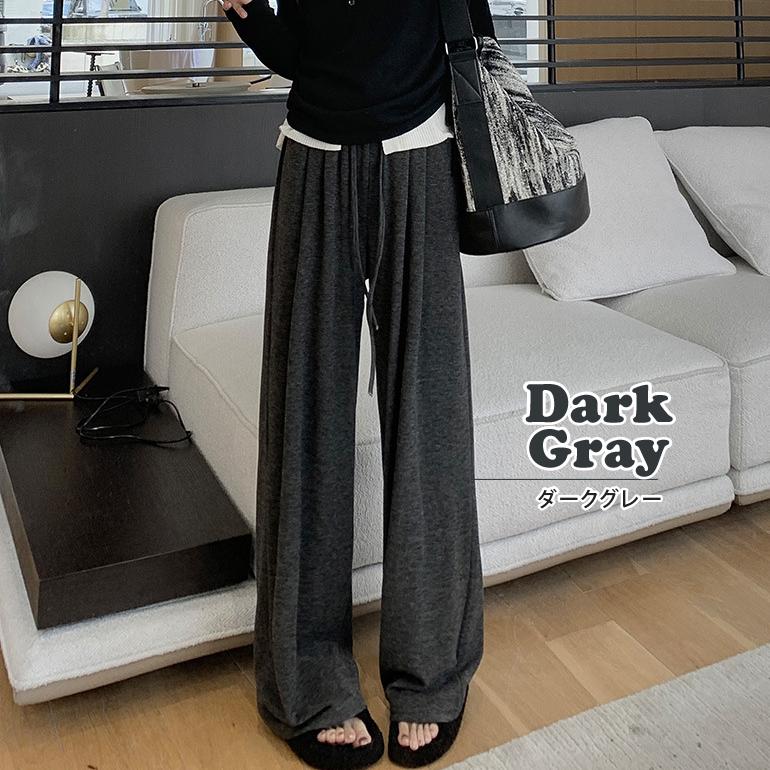 イージーパンツ ワイドパンツ 裏起毛 レディース 秋冬 あったかい もち米パンツ ハイウエスト ベルベット ワンマイルウェア 高身長 |  | 08