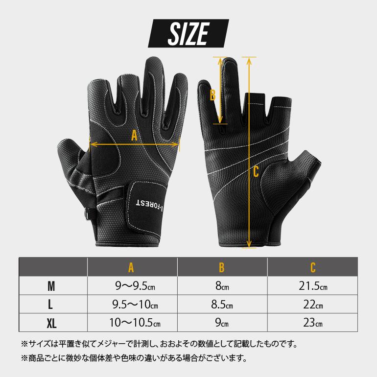 フィッシンググローブ 釣り 手袋 アウトドア 3フィンガーレス グローブ