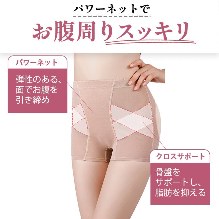 お尻 パット 盛りパンツ ガードル ショーツ レディース お腹引き締め
