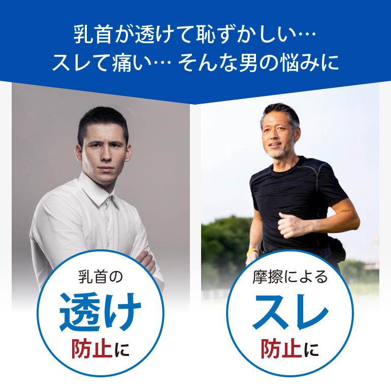 ニップレス 男性用 (60回分120枚) メンズ 透明 ニップレスシール ニップル シール ニプレス  スポーツ マラソン ジョギング ジョガー ニップル メンズニップレス |  | 02