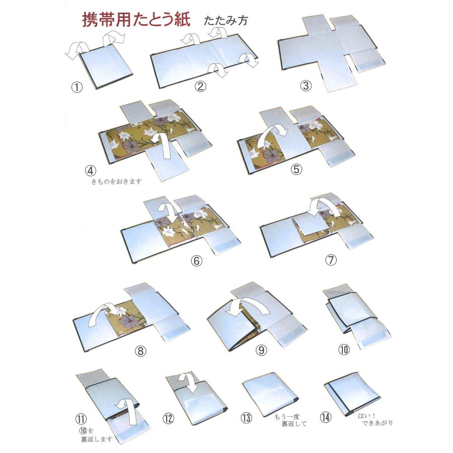 繰り返し使える たとう紙 送料無料 携帯用 たとう紙 たとうし 持ち運び専用 着物バッグ 持ち運び  収納 防湿 防虫 着物 帯 保管ケース 携帯用たとう紙 旅行用 |  | 05
